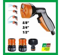 CLABER KIT PISTOLA E RACCORDI COMPLETO IRRIGAZIONE GIARDINO 5/8" 3/4" 1/2" 9083
