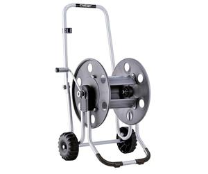 Claber Metal 60, carrello avvolgitubo manuale da giardino in metallo