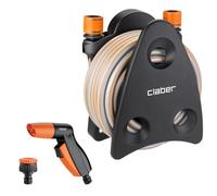 Claber Kit irrigazione Mini-set Utility – supporto, tubo, raccordi, pistola a due getti