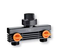Claber Presa rubinetto irrigazione 2 vie regolabili filettate 3/4"M RAINJET