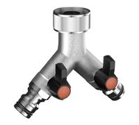Claber Presa rubinetto irrigazione 2 vie regolabili innesto rapido METAL JET