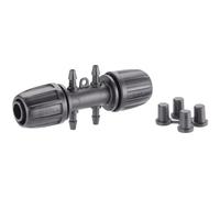 Claber - Claber 91027 Raccord A T 1/2 4 Vie Da 1/4 Block-System Tubo Collettore 16Mm 1/2