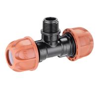 Claber raccordo a T Ø 20 mm filetto 13 mm (1/2")M Di colore marrone