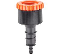 Claber raccordo per tubo da 13 mm (1/2")-6 mm (1/4") Nero