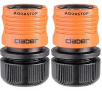 Claber RACCORDO RAPIDO 5/8 AQUASTOP 8567 (Confezione da 2)