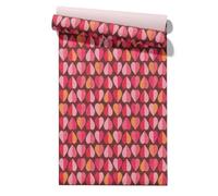 Claccis Carta da Parati Antimuffa Per Camera Letto Amore Caldo Romantico Scotch Rimovibile Autoadesiva Porte Soffione Rosso Carta Autoadesiva, Impermeabile Armadietti Cucina 45x300cm