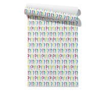 Claccis Colla Per Carta da Parati Su Muro Adesiva Soffitto Punto Interrogativo Semplice Autoadesiva 3D Fiori Di Loto Carta Impermeabile Resistente All'Olio Pareti Della Cucina 45x200cm