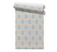 Claccis Rotoli Carta Autoadesiva da Parati Per Camera Letto Mandala Etnico Retrò Bambina Mobili Cucina Carta Impermeabile Piani Di Lavoro, Armadietti Cassetti 45x500cm