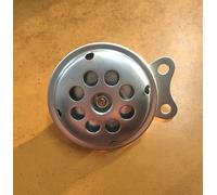 CLACSON 12V DC 110dB diametro 72 mm CROMATO UNIVERSALE MOTO SCOOTER omologato