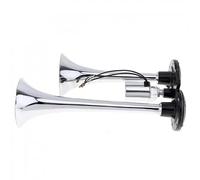 Clacson Auto 600 dB di auto a corno ad automobile automobilistico Dual Air Horn Super forte for il segnale audio automatico 12V/24V(Sliver)