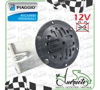 CLACSON CLAXON MOTO 12V NERO STAFFA PER VESPA PK 50 XL RUSH PIAGGIO HORN BLACK