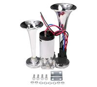 Clacson elettrico a doppia tromba, 12 V, con compressore per auto, camion, treno, moto, barca