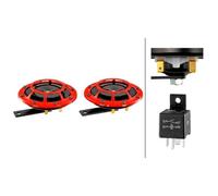 Casse per clacson- 109.23.37 - Set rosso da 12 V, toni alti/bassi, B 133, 12 V