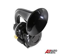 Clacson Nero 12V 24V 130DB Tromba Camion Furgone Pickup Autobus 4x4 Camper Carro