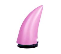 Clacson per casco da moto, corno demoniaco con LED, ricaricabile (rosa, 3,7 cm x 7,4 cm)