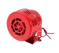 Clacson per Sirena Ad Aria, 12V 1,5 A 110db Camion per Auto Elettrica Motocicletta Sirena per Raid Aereo Allarme Forte Anni '50 Rosso