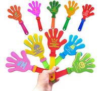 Clacson personalizzabile - Ideale per feste, eventi sportivi e compleanni; è possibile stampare loghi e messaggi personalizzati, per un tocco di allegria e divertimento (Red)