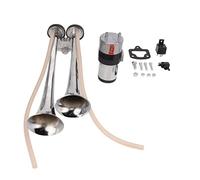 Clacson PolyGen per camion 130dB forte 12V con compressore d'aria, kit clacson a doppia tromba per montaggio universale su auto, barche e club car