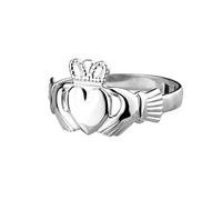 Claddagh - Anello dell'amicizia irlandese in argento Sterling, misura 53