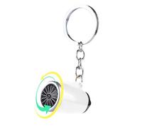 Claie de couverture Metal - Ciondolo A catena Chiave Motore Aereo | Creative Metal Ornamento Novelty Keyring | Regalo Appassionato Di Aviazione | Portachiavi In Lega Per Borsa Bou, bianco, Se référer