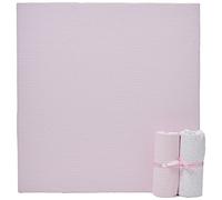 Clair de Lune-Culla in vimini con copertina colore rosa tenue, 3 pezzi