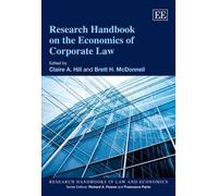 Claire A. Hill Research Handbook on the Economics of Corporat (Copertina rigida)