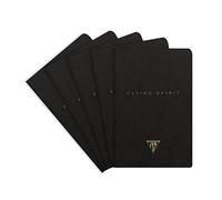 Clairefontaine 102596C - pack 5 Taccuini cuciti filo Flying 9x14cm 90g