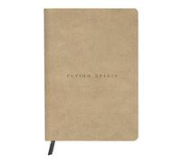 Clairefontaine 103943C Flying Spirit Taccuino pelle Beige invecchiato quaderno cucito 14,8x21cm 180p DOT carta avorio 90g