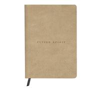 Clairefontaine 103946C Flying Spirit Taccuino pelle Beige invecchiato quaderno cucito 14,8x21cm 180p a righe carta avorio 90g