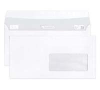 Clairefontaine 109355C - Conf. 500 buste DL 110x220 mm bianco 90g/m²
