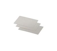 Clairefontaine 11291C - Pacco da 25 biglietti - Formato 7x9,5cm - 210g/m² - Colore Argento - Biglietti di invito e Corrispondenza - Gamma Pollen - Carta Premium Liscia