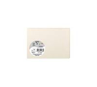Clairefontaine 11386C - Pacco da 25 biglietti - Formato C6 11x15,5cm - 210g/m² - Colore Avorio iridescente - Biglietti di invito e Corrispondenza - Gamma Pollen - Carta Premium Liscia