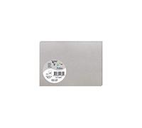 Clairefontaine 11389C - Pacco da 25 biglietti - Formato C6 11x15,5cm - 210g/m² - Colore Argento - Biglietti di invito e Corrispondenza - Gamma Pollen - Carta Premium Liscia