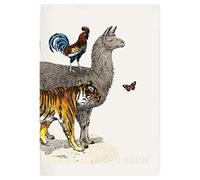 Clairefontaine 115736C - Un taccuino rilegato a filo con design Animal/Lama/Giraffa/Cervo- A5 14,8x21 cm 96 pagine a righe carta bianca 90g - Collezione Animalis - 3 design, Consegna casuale