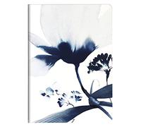 Clairefontaine 115926C - Quaderno rilegato a filo motivo floreale dipinto all'inchiostro blu - A5 14,8x21 cm 64 Pagine rigate carta bianca 90g - Collezione Inkebana - 3 design, Consegna Casuale