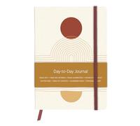 Clairefontaine 115966C - Day-to-Day Journal A5 14,8x21 cm 192 pagine DOT - motivi Geometrici colori calorosi - tasca- segnalibro -elastico - Terracotta - 2 visual, consegna casuale