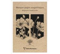 Clairefontaine 116047C - Set di 2 segnalibri magnetici Le Cerisier Blan, 10,5 x 15,5 cm, 2 motivi assortiti, 1 set