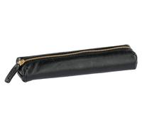 Clairefontaine 116056C - Un'astuccio di cuoio nero - 4X2,5x19,5cm - Astuccio Slim - Mini Astuccio - astuccio per penne - Collezione Le Cerisier Blanc