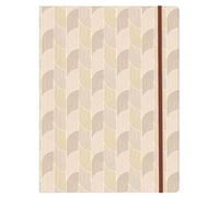 Clairefontaine 116073C - Cartelletta con elastico di cartone a 3 lembi A4 dai colori calorosi e forme geometriche - Collezione Terracotta