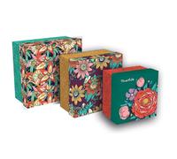Clairefontaine 116233C, Frida Kahlo, Set Di 3 scatole, 25x25x12 cm