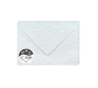 Clairefontaine 120008C - Pacco da 20 Buste gommate - Formato C5 16,2x22,9cm - 120g/m² - Colore blu marmorizzato -Inviti eventi e corrispondenza - Gamma Pollen - Carta Premium