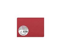 Clairefontaine 1325C - Pacco da 25 biglietti - Formato C6 11x15,5cm - 210g/m² - Colore ribes rosso - Biglietti d'invito e Corrispondenza - Gamma Pollen - Carta Premium Liscia