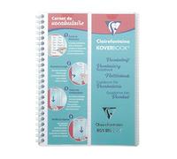 Clairefontaine 161820C Un Carnet de Vocabulaire Koverbook Incolore - A5 14,8x21 cm - 100 pagine Rigate con margini + 2 alette et 4 Linguette amovibili - Carta Bianca 90 g - copertina in polipropilene