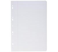 Clairefontaine 1733C Astuccio di fogli mobili forati - A4 21x29,7 cm - 100 pagine a righe con margini - Carta Bianca 90 g - Astuccio Riutilizzabile