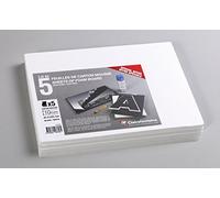 Clairefontaine 193658C - Confezione di Carton Mousse 5 fogli 21x29,7 cm, spessore 10 mm, Bianco