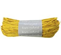 Clairefontaine - 196015Cpack - Un set di 8 gomitoli di rafia giallo limone - Set di diversi fili di rafia Lunghezza 1 m50 per filo- 50 g - Tempo libero creativo - Confezione regalo - DIY multipli