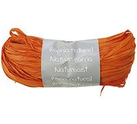 Clairefontaine, 196029C Palla in Rafia Arancionenenene, Gruppo di diversi fili di Rafia con lunghezza 1.5 m (misura filo singolo), 50gr, Passatempi creativi, Imballo Regali, Fai da Te