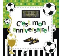 Clairefontaine 20033C SET INVITO COMPLEANNO, 8 biglietti 116x116 + 8 busta 120x120, Football