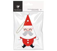 Clairefontaine 202048C - Set di 6 Babbo Natale Blabla da appendere