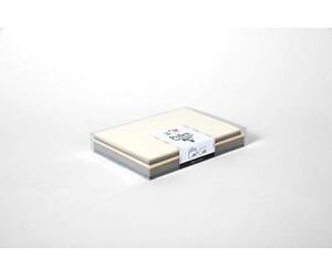 Clairefontaine 20902C - Confezione da 20 Buste autoadesive, Formato C6 (11,4x16,2cm) + 20 Cartoncini, Formato 11x15,5cm - corrispondenza Pollen - Tema Casual - 4 Colori diversi